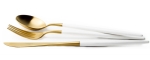 Cutipol Goa Gold White, modern cutlery made in Portugal