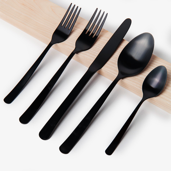 Herdmar Oslo Black. Modern cutlery made in Portugal.