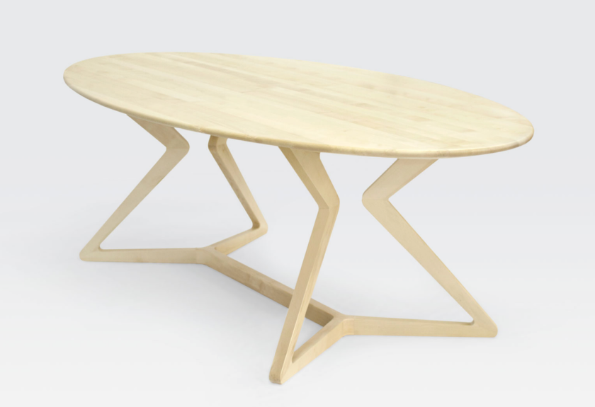Lisboa 250 dinner table in wood by Mo-ow Design